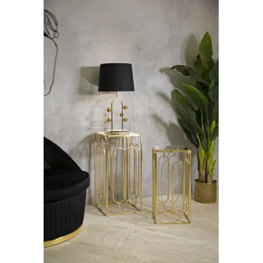 P/TELEFONO ARTY Para  Kwadratowy 34x34x70-29x29x60 cm